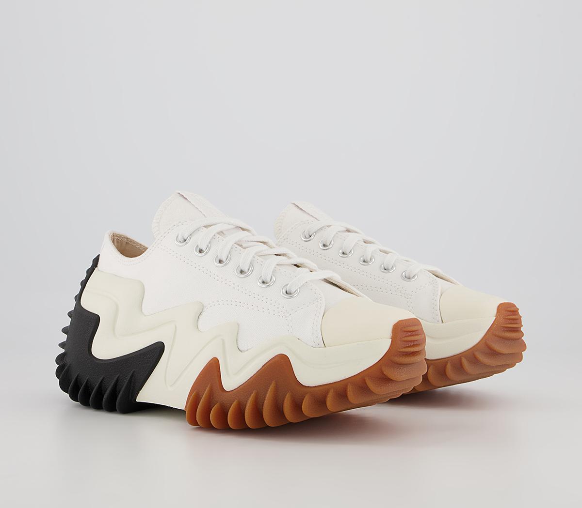 Converse Run Star Motion Ox Platform Trainers Converse Run Star Motion Ox Platform Trainers White Black Egret