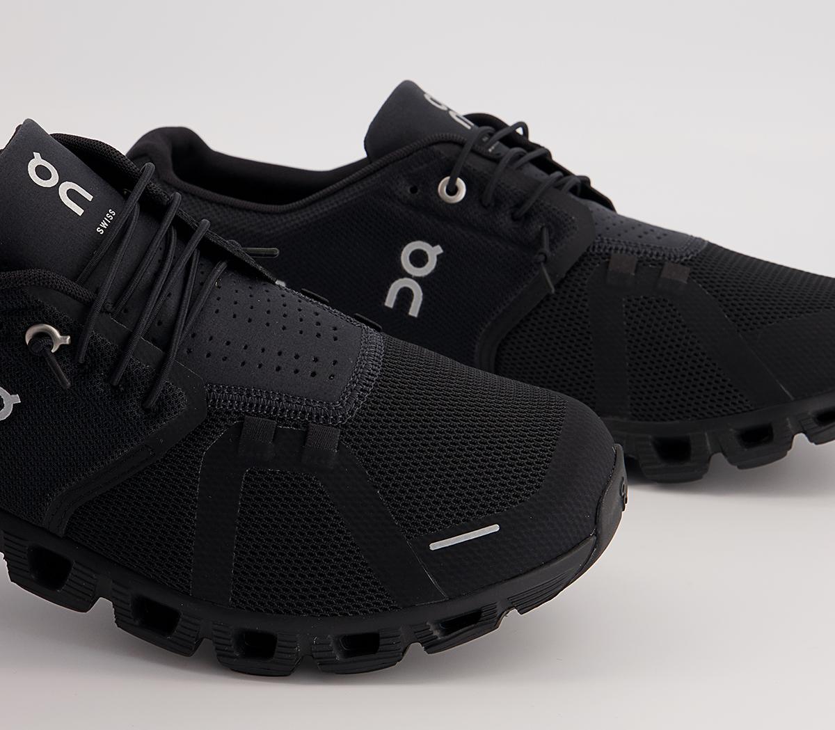 On Running Cloud 5 Trainers All Black - Women's Trainers