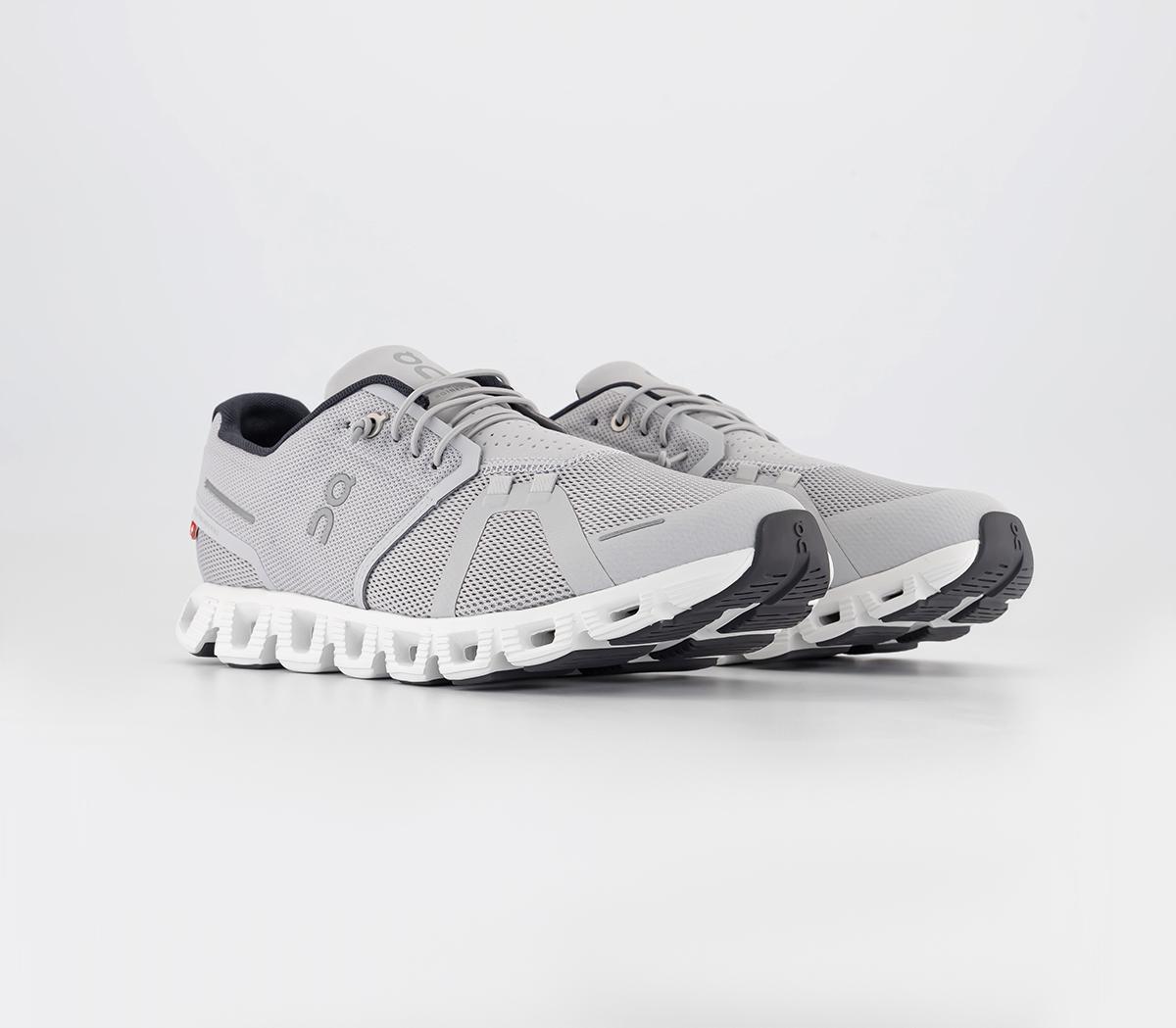 Scarpe Running On Uomo Cloud 5 – Textile/Ice White, Taglia 44 EU, Leggere E Ammortizzate