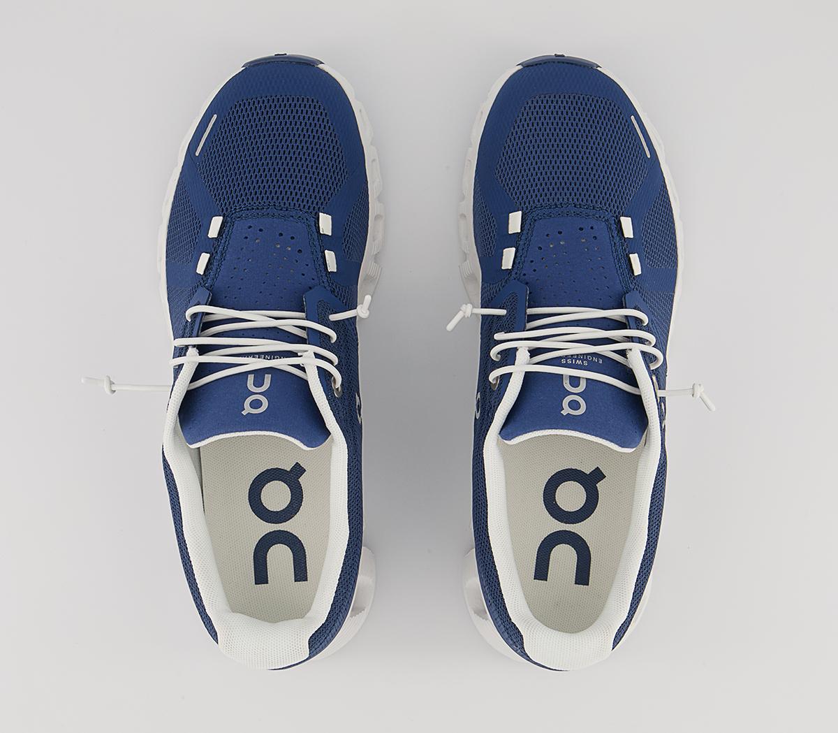On Running Cloud 5 Trainers On Running Cloud 5 Trainers Denim White