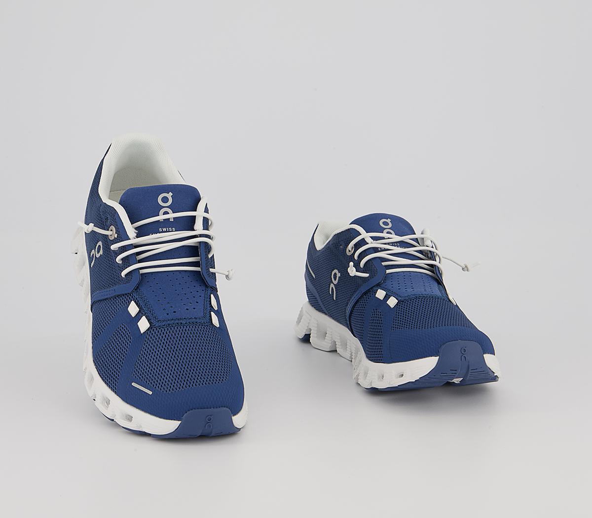 On Running Cloud 5 Trainers On Running Cloud 5 Trainers Denim White