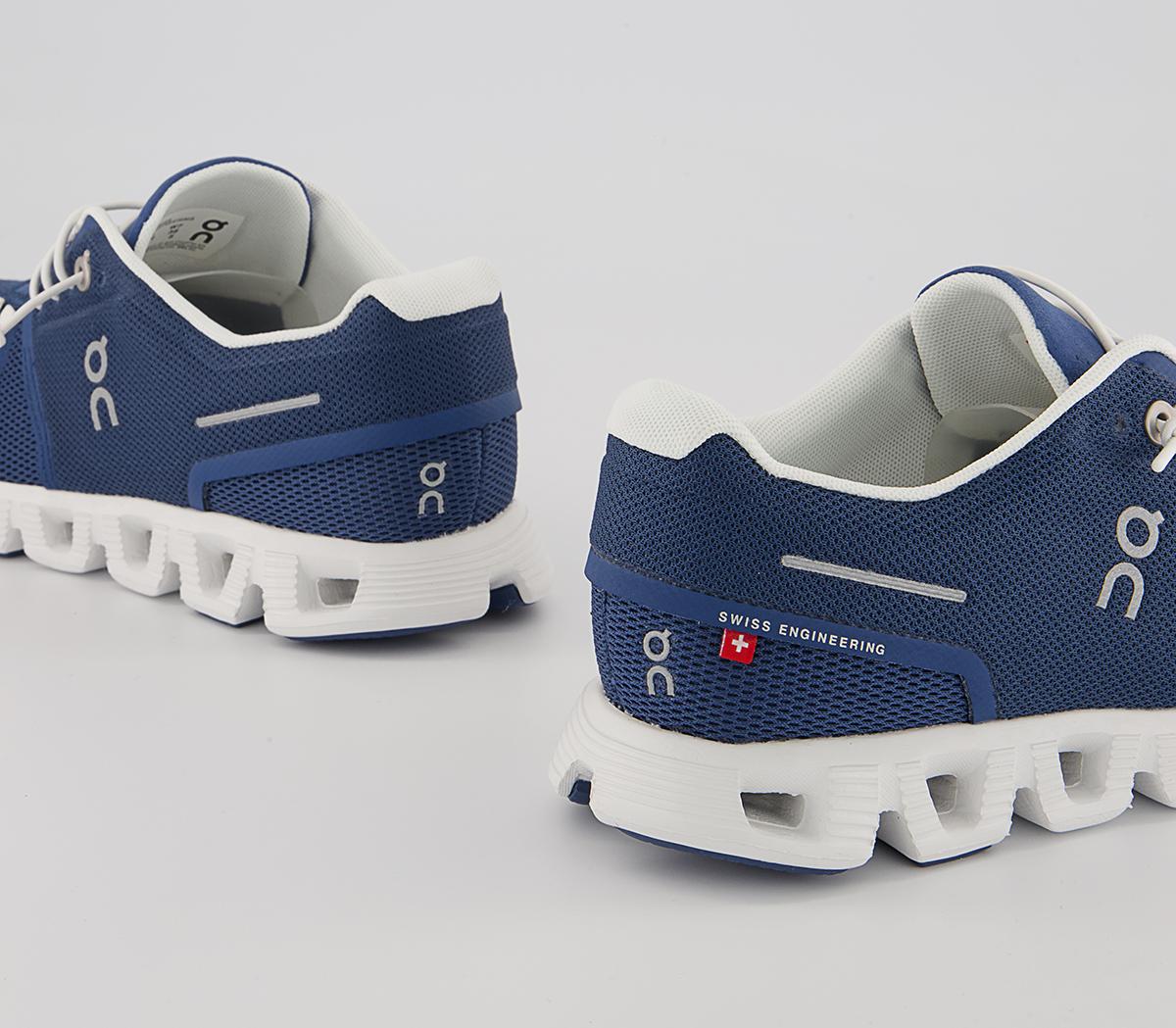 On Running Cloud 5 Trainers On Running Cloud 5 Trainers Denim White