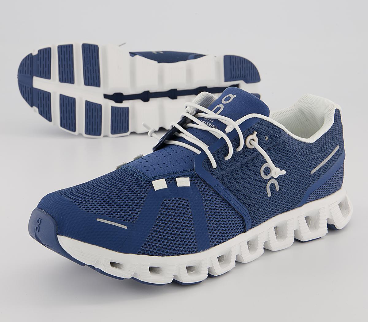 On Running Cloud 5 Trainers On Running Cloud 5 Trainers Denim White