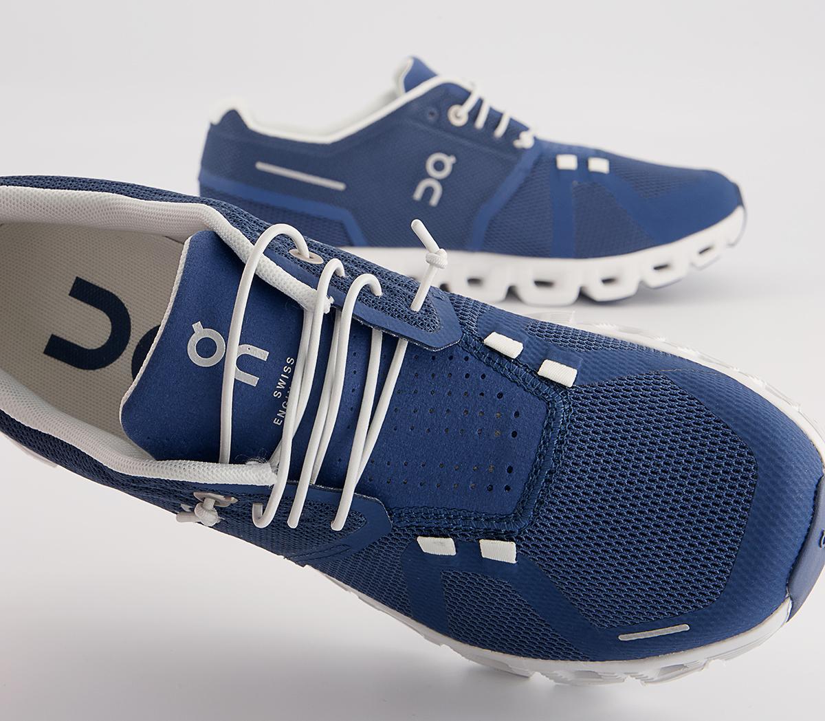 On Running Cloud 5 Trainers On Running Cloud 5 Trainers Denim White