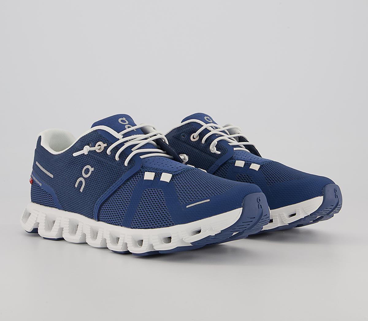 On Running Cloud 5 Trainers On Running Cloud 5 Trainers Denim White