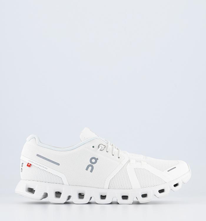 On Running Cloud 5 Trainers Undyed White White