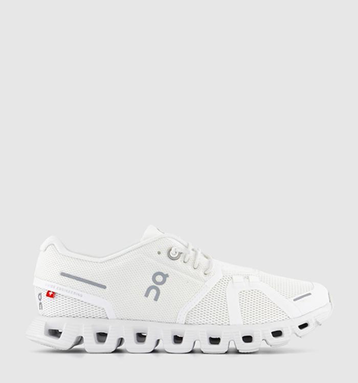 On Running Cloud 5 Trainers Undyed White White F