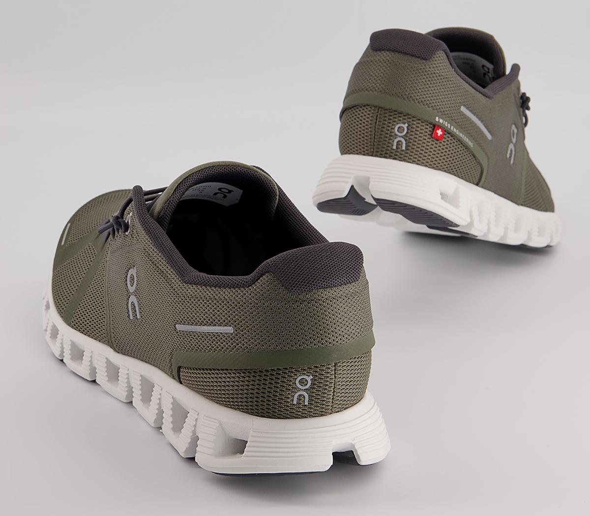 On Running Cloud 5 Trainers On Running Cloud 5 Trainers Olive White