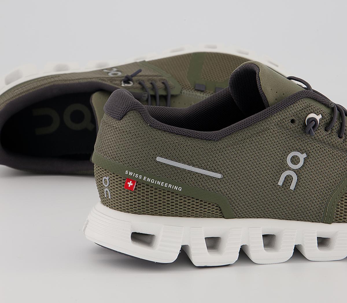 On Running Cloud 5 Trainers On Running Cloud 5 Trainers Olive White