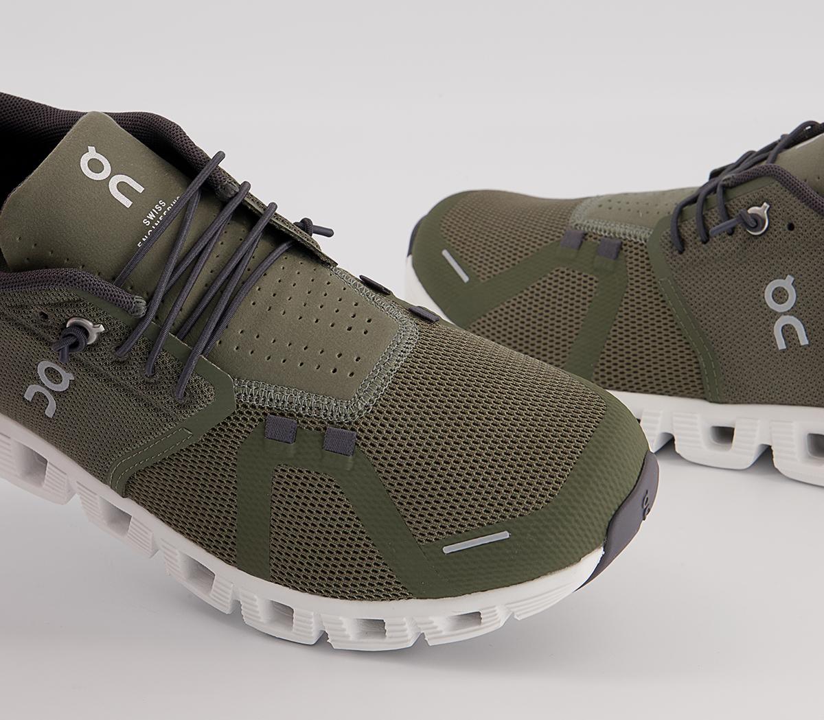 On Running Cloud 5 Trainers On Running Cloud 5 Trainers Olive White