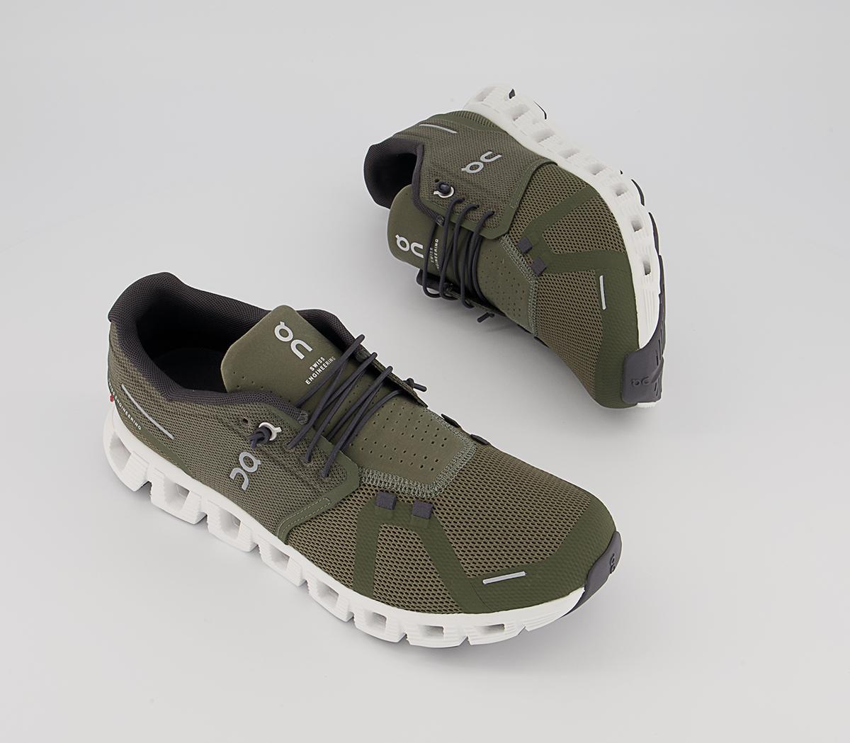On Running Cloud 5 Trainers On Running Cloud 5 Trainers Olive White