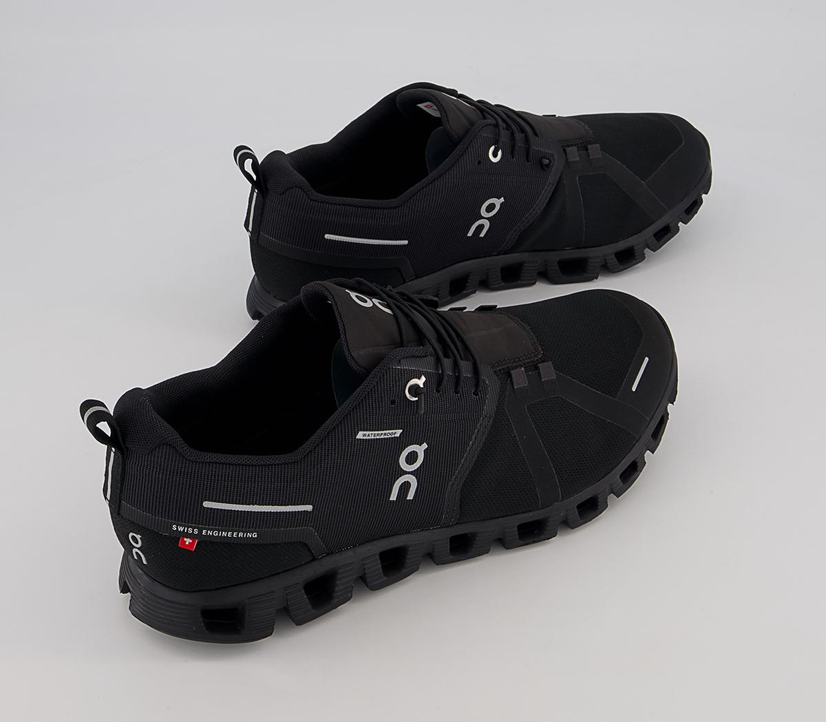 On Running Cloud 5 Waterproof Trainers On Running Cloud 5 Waterproof Trainers All Black