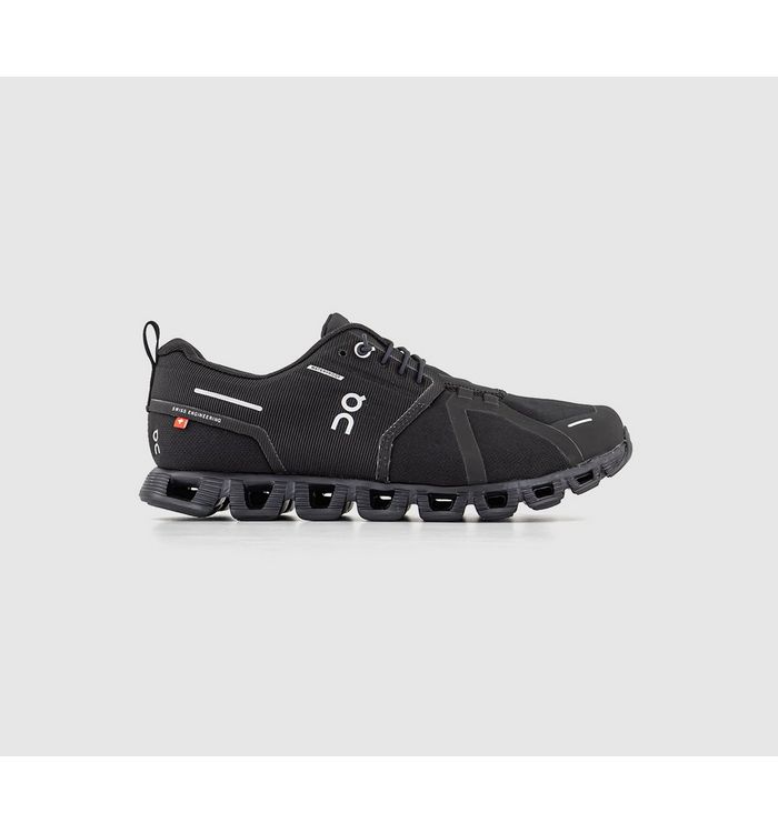 On Running Cloud 5 Waterproof Trainers All Black Mixed Material