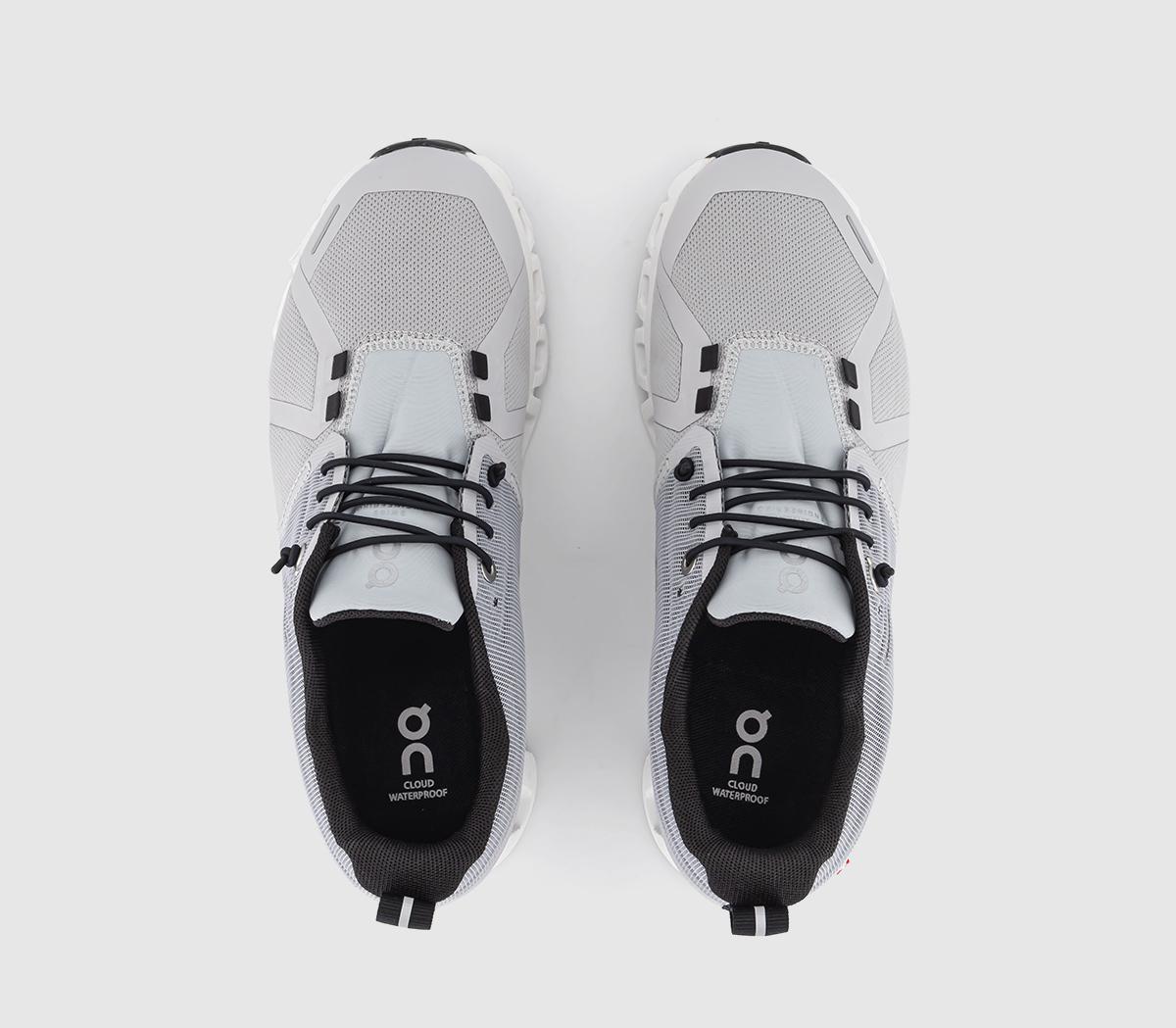 On Running Cloud 5 Waterproof Trainers On Running Cloud 5 Waterproof Trainers Glacier White F