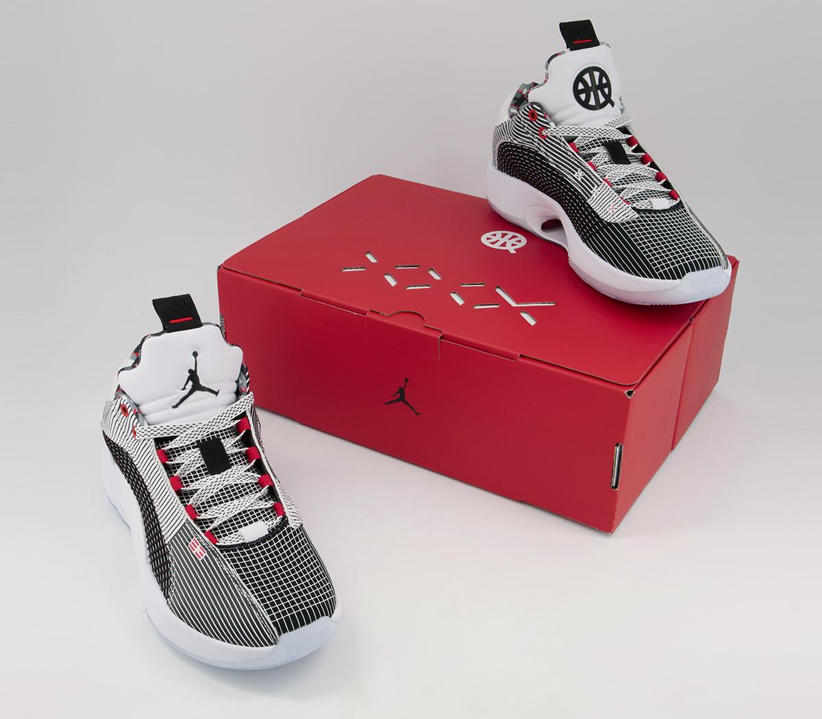 Jordan Air Jordan Xxxv Low Q54 Trainers Jordan Air Jordan Xxxv Low Q54 Trainers White Black University Red