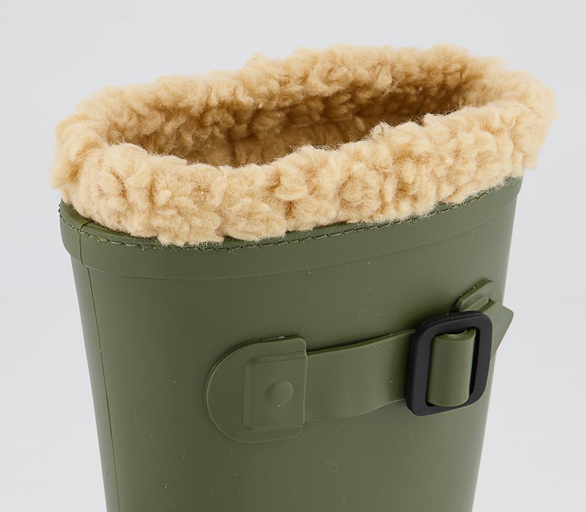 Igor Splash Shearling Lined Welly Boots Igor Splash Shearling Lined Welly Boots Khaki