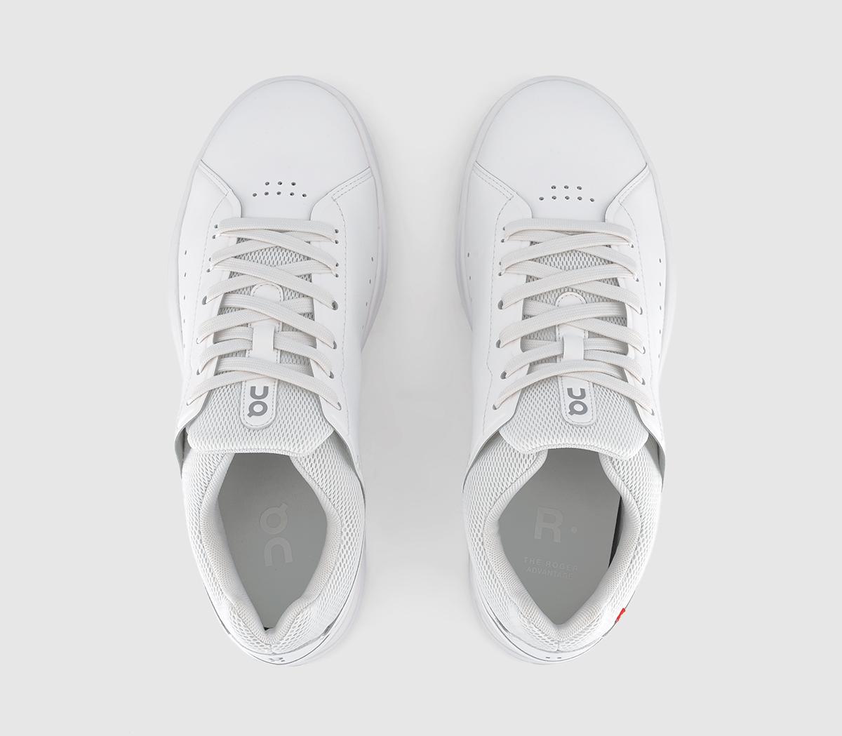 On Running The Roger Advantage Trainers On Running The Roger Advantage Trainers All White