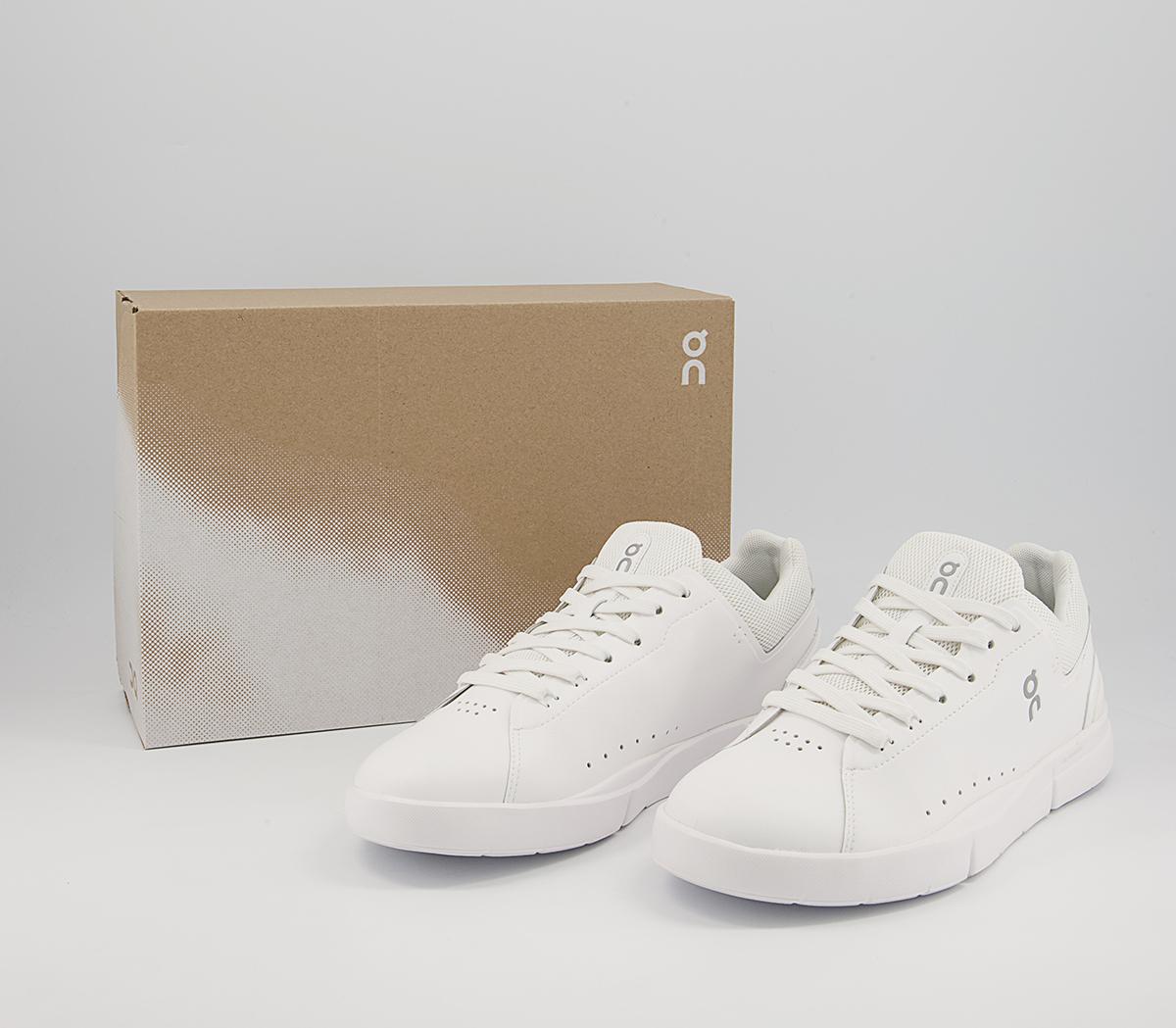 On Running The Roger Advantage Trainers On Running The Roger Advantage Trainers All White