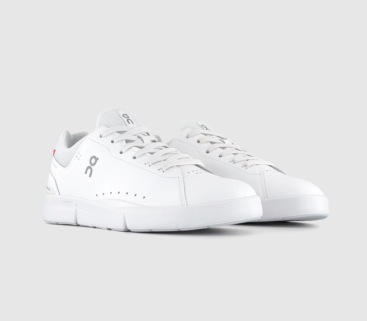 On Running The Roger Advantage Trainers On Running The Roger Advantage Trainers All White