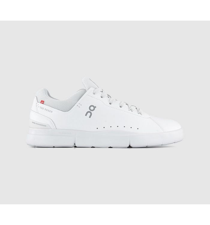 On Running The Roger Advantage Trainers All White Mixed Material