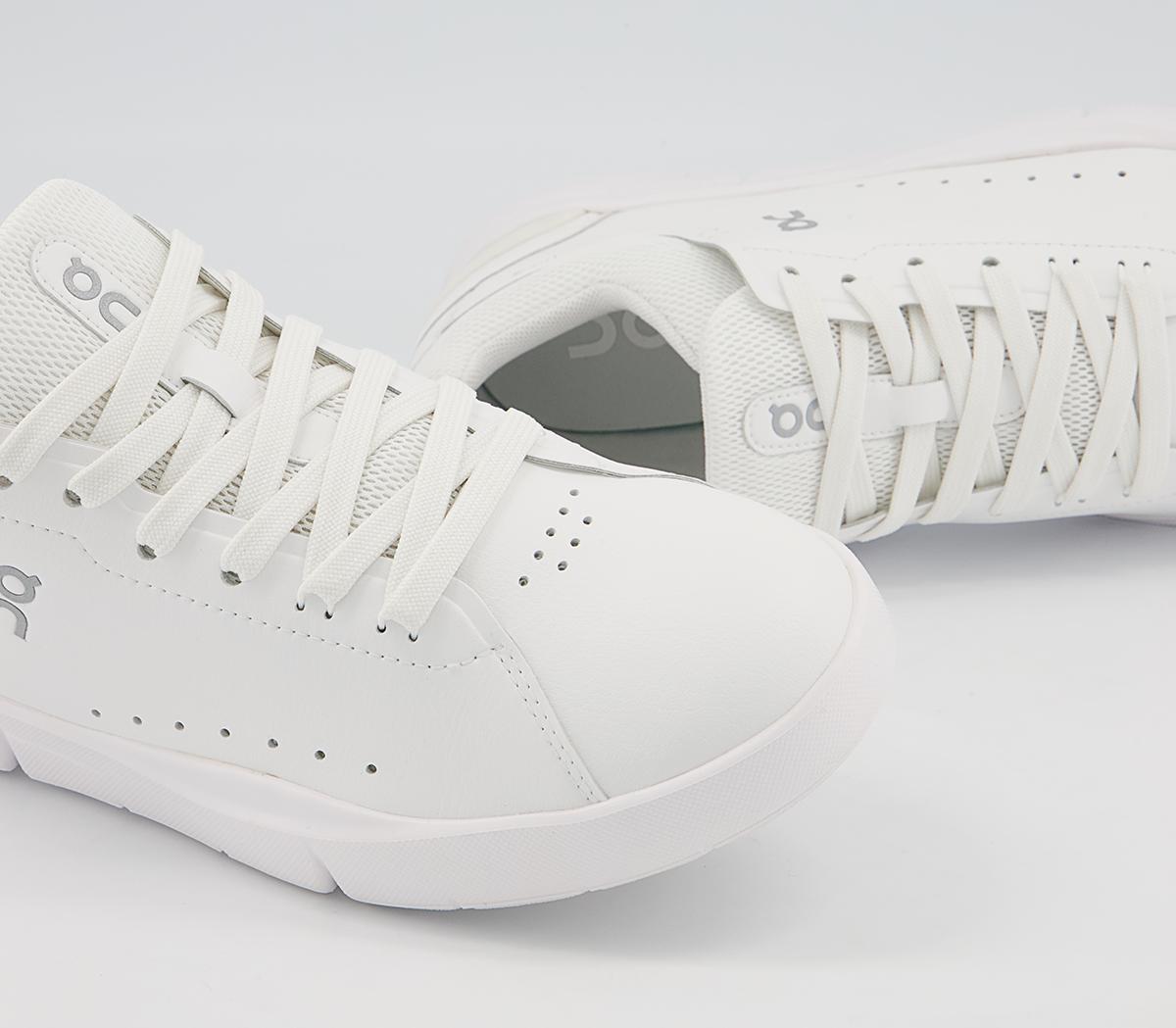 On Running The Roger Advantage Trainers On Running The Roger Advantage Trainers All White F