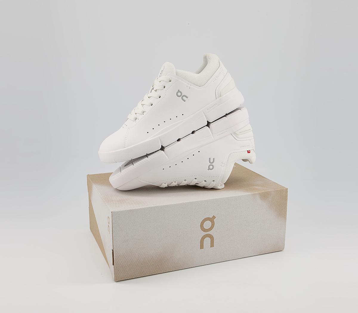 On Running The Roger Advantage Trainers On Running The Roger Advantage Trainers All White F
