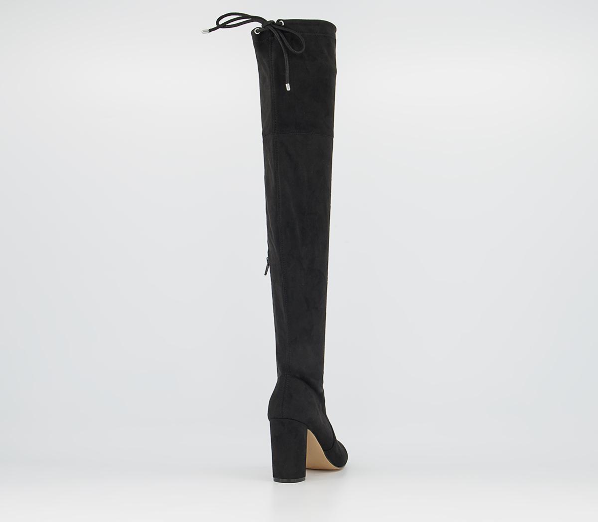 Office Katie Over The Knee Stretch Boots Office Katie Over The Knee Stretch Boots Black