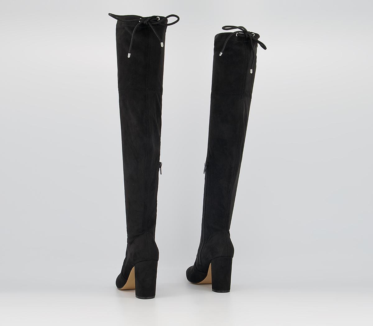 Office Katie Over The Knee Stretch Boots Office Katie Over The Knee Stretch Boots Black