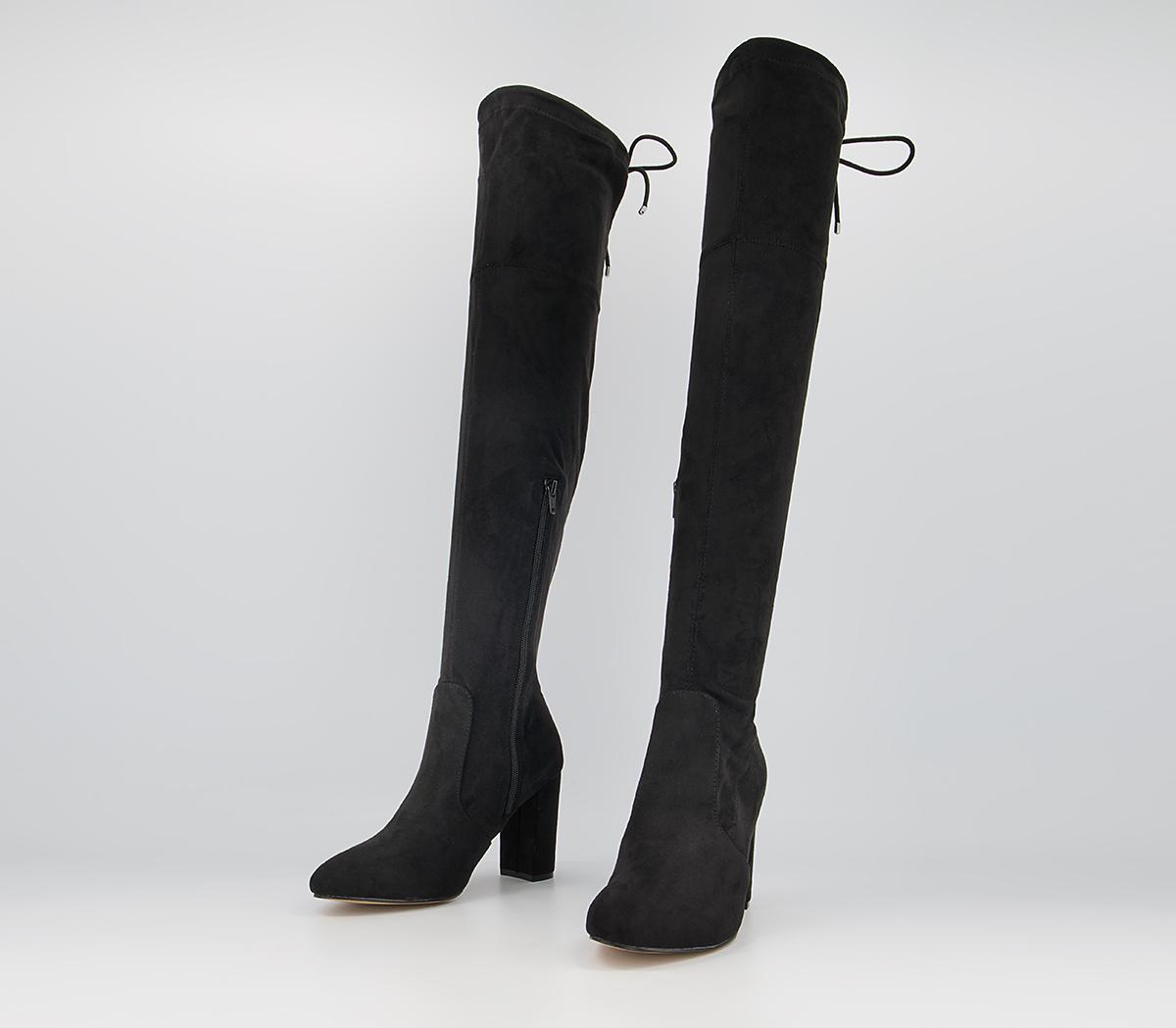 Office Katie Over The Knee Stretch Boots Office Katie Over The Knee Stretch Boots Black