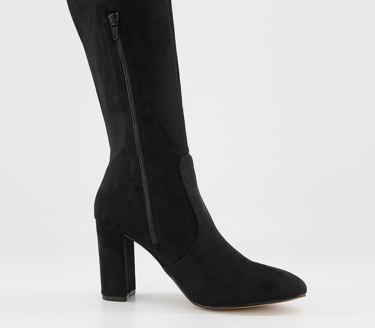 Office Katie Over The Knee Stretch Boots Office Katie Over The Knee Stretch Boots Black