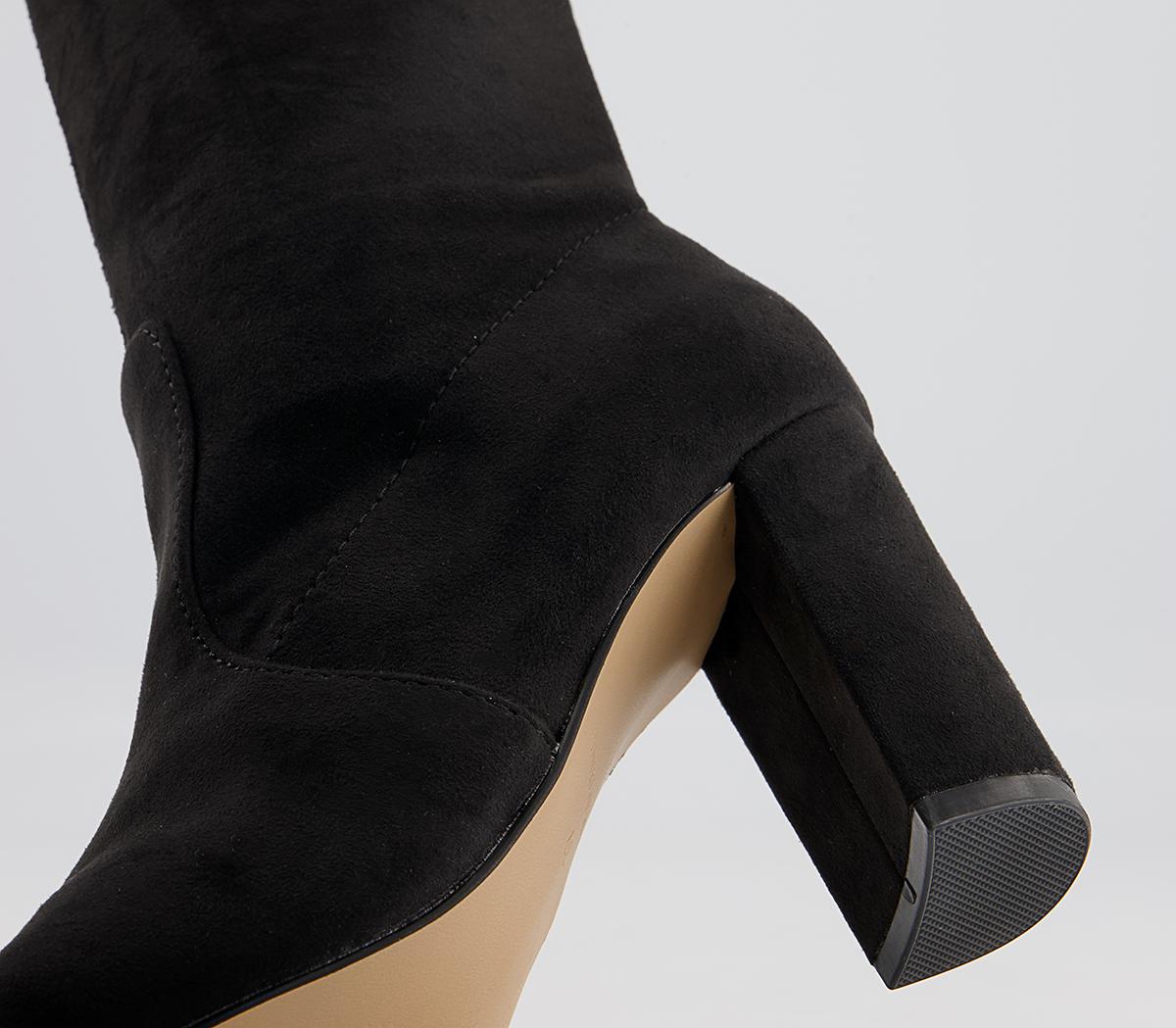 Office Katie Over The Knee Stretch Boots Office Katie Over The Knee Stretch Boots Black