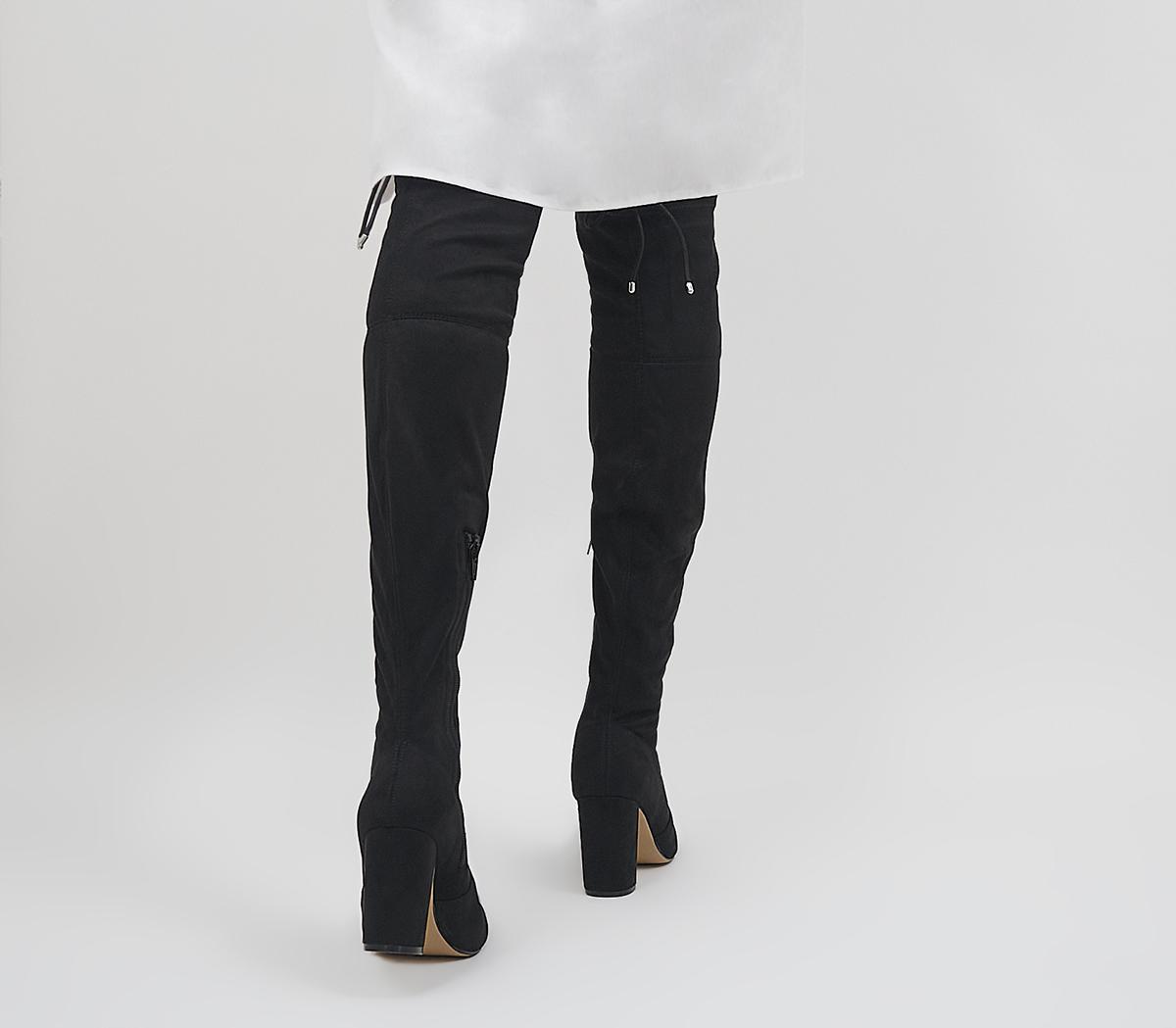 Office Katie Over The Knee Stretch Boots Office Katie Over The Knee Stretch Boots Black