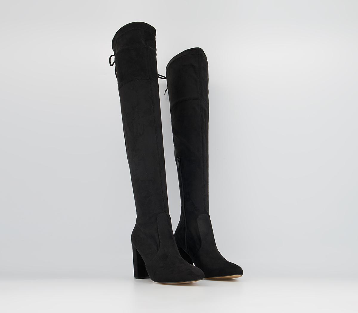 Office Katie Over The Knee Stretch Boots Office Katie Over The Knee Stretch Boots Black