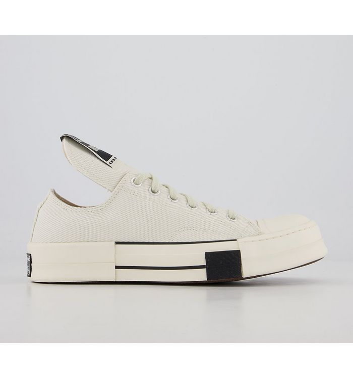 Rick Owens Turbodrk Ox Trainers Rick Owens X Converse White Canvas