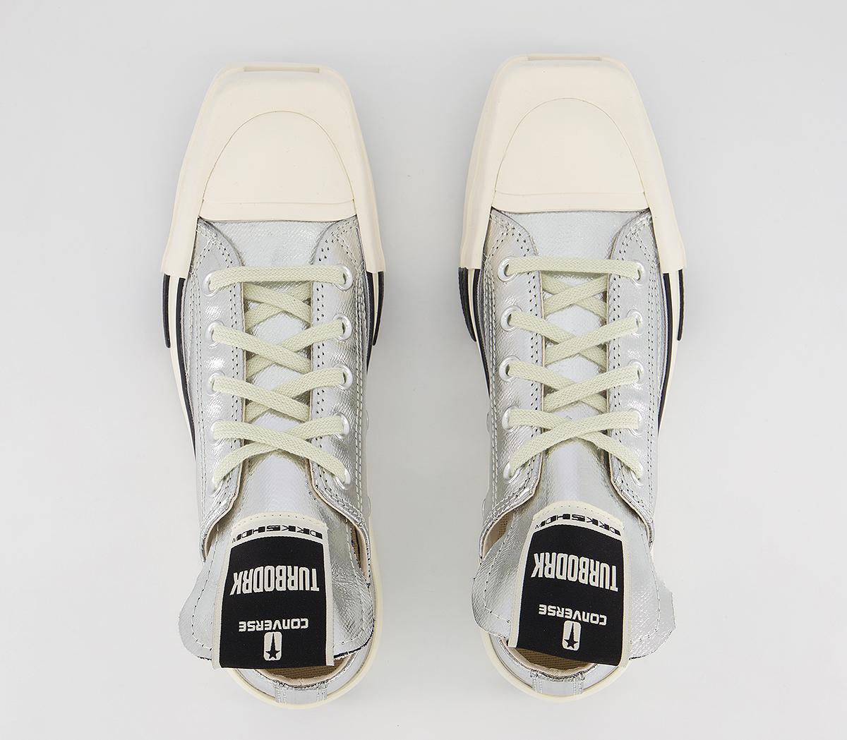 Rick Owens Turbodrk Ox Trainers Rick Owens Turbodrk Ox Trainers Rick Owens X Converse Silver White