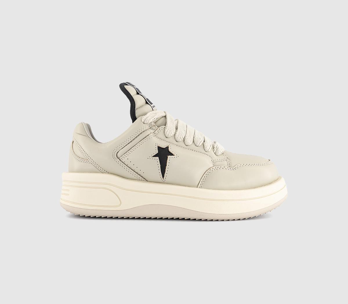 Rick Owens Mens Turbowpn Trainers Oyster Black, 6