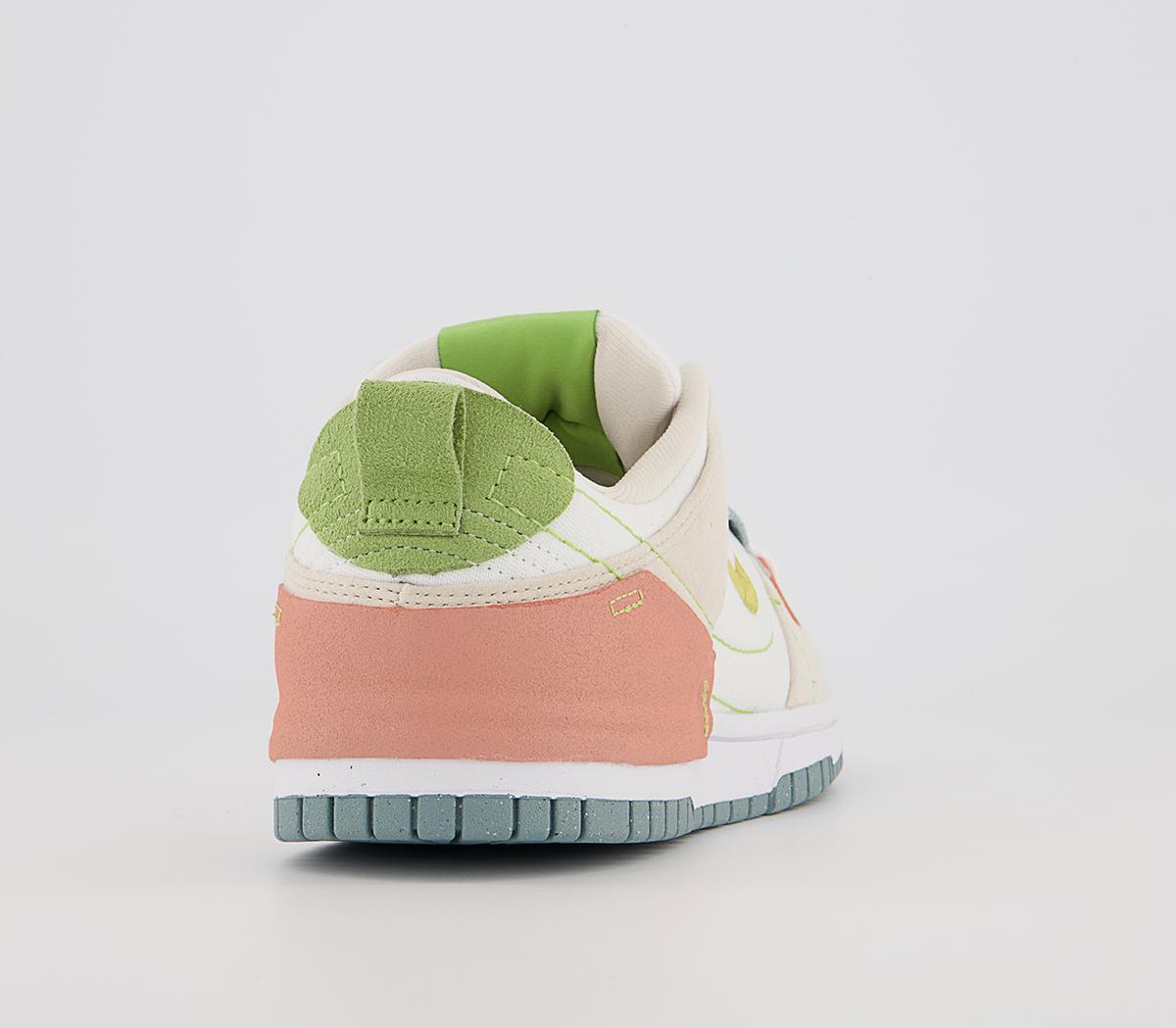 Nike Nike Dunk Low Disrupt 2 Trainers Nike Nike Dunk Low Disrupt 2 Trainers White Celery Madder Root Ocean Cube