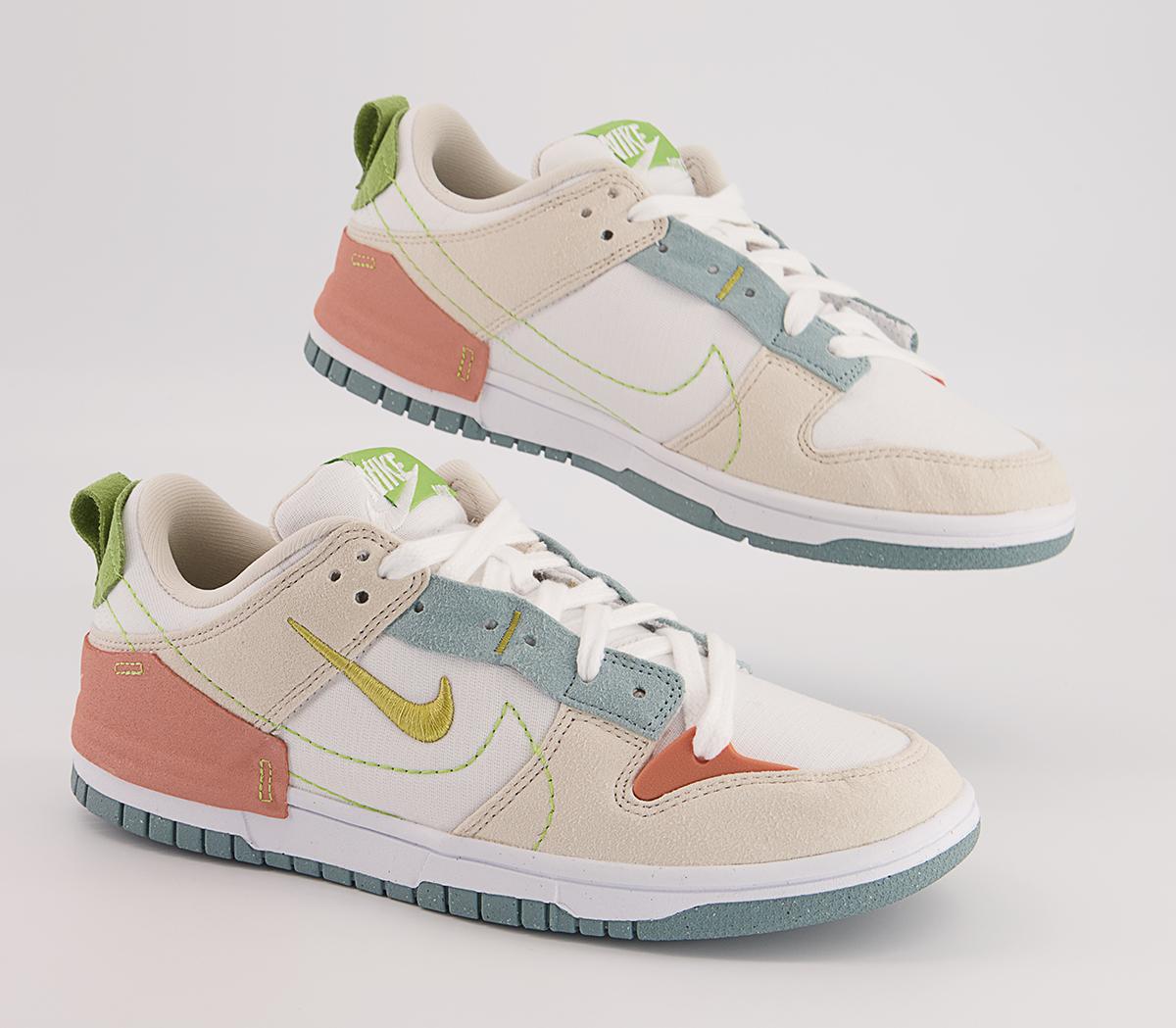 Nike Nike Dunk Low Disrupt 2 Trainers Nike Nike Dunk Low Disrupt 2 Trainers White Celery Madder Root Ocean Cube