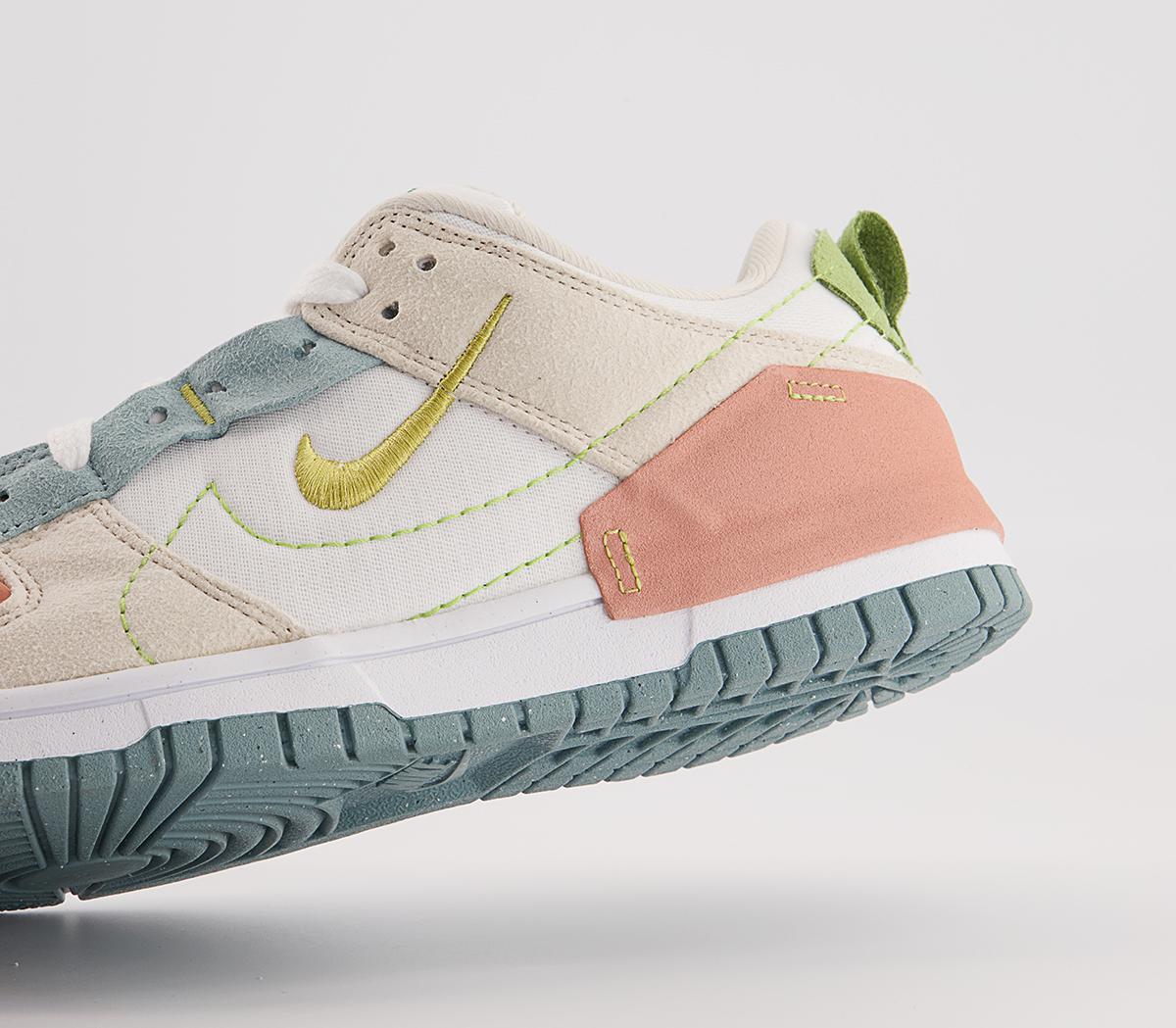 Nike Nike Dunk Low Disrupt 2 Trainers Nike Nike Dunk Low Disrupt 2 Trainers White Celery Madder Root Ocean Cube