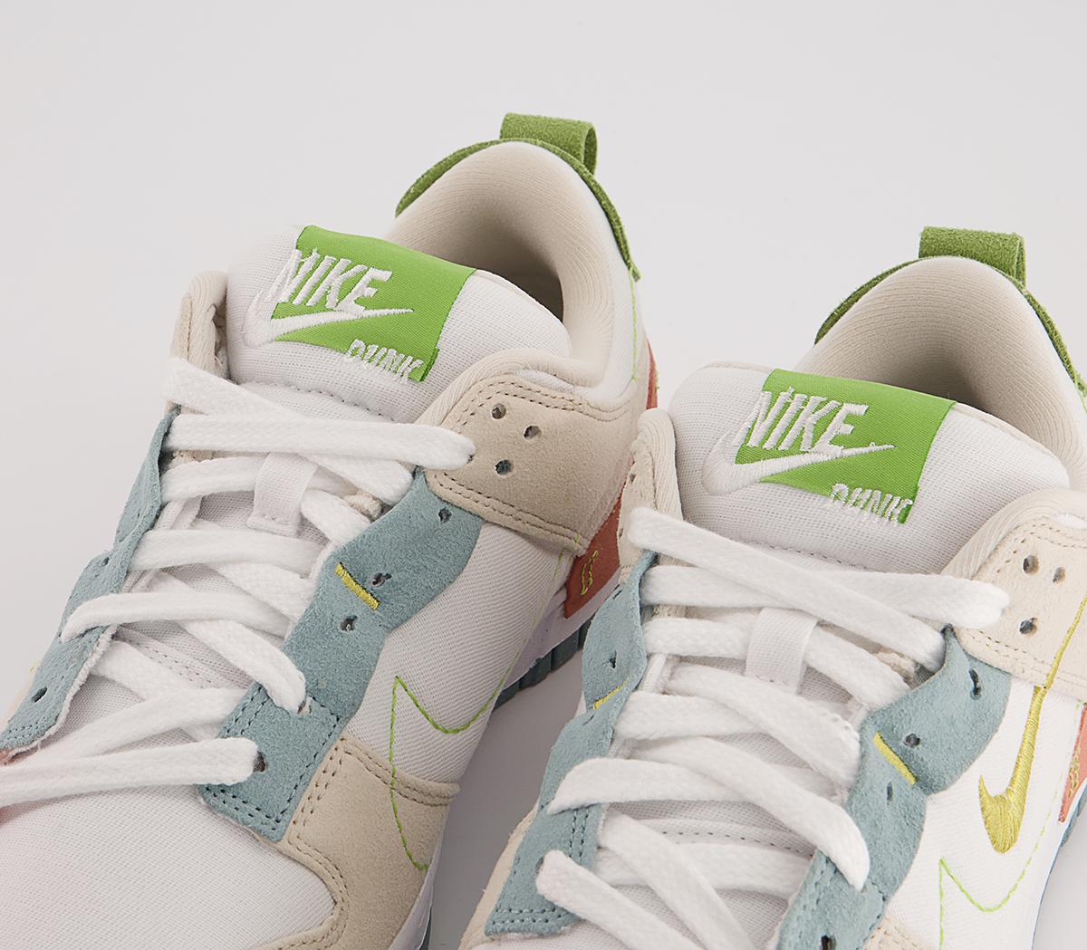 Nike Nike Dunk Low Disrupt 2 Trainers Nike Nike Dunk Low Disrupt 2 Trainers White Celery Madder Root Ocean Cube