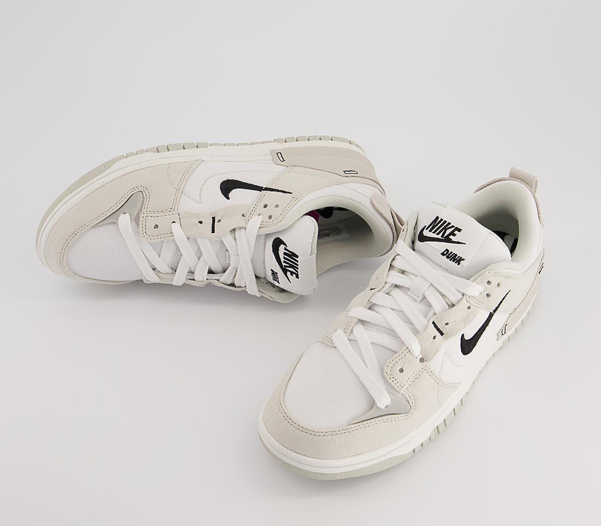 Nike Nike Dunk Low Disrupt 2 Trainers White Black Light Bone Sail - Nike Dunk