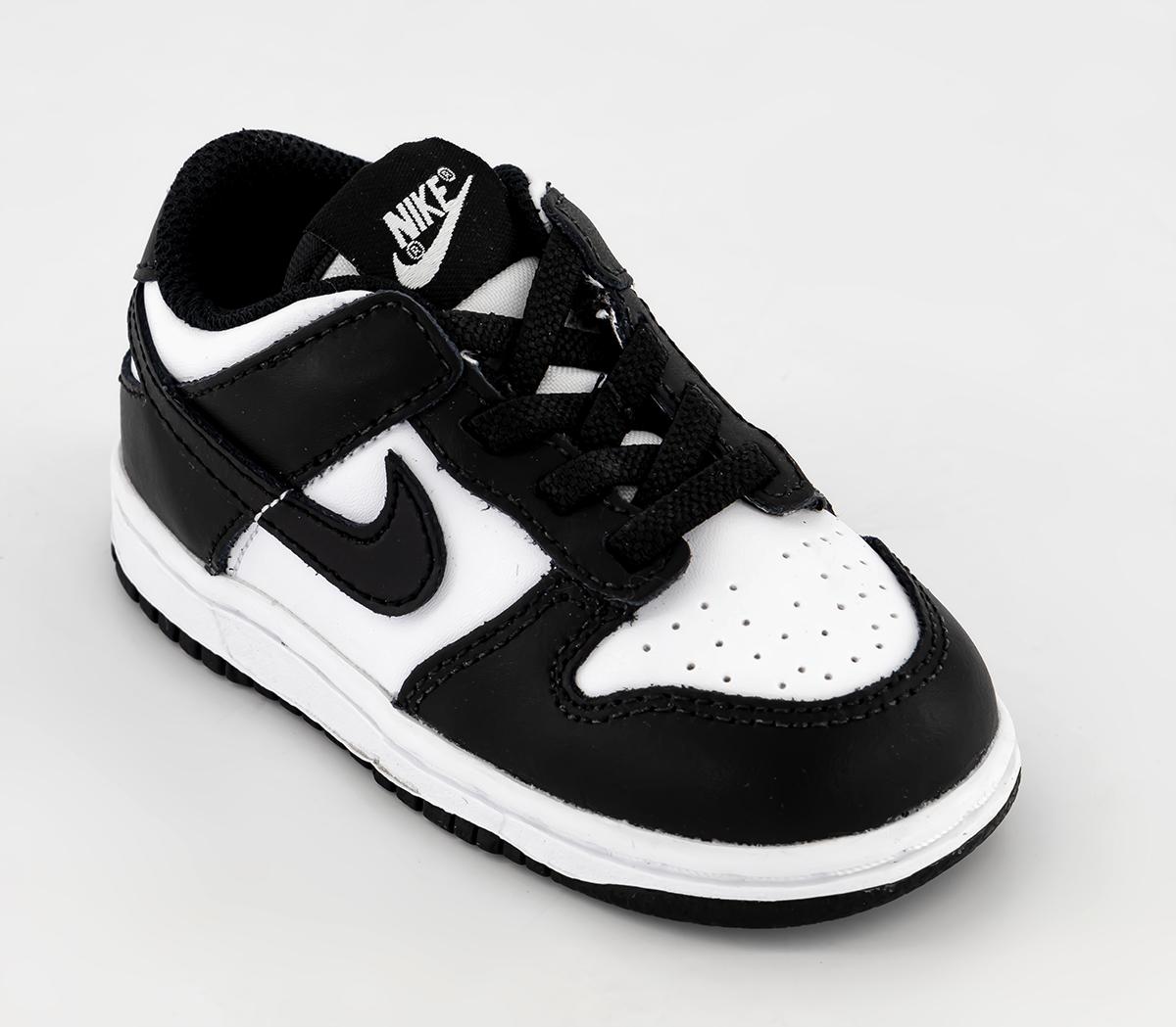 Nike Nike Dunk Low Infant Trainers White Black White Nike Dunk