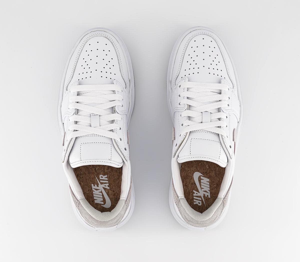 JordanAir Jordan 1 Elevate Low Trainers White Neutral Grey White