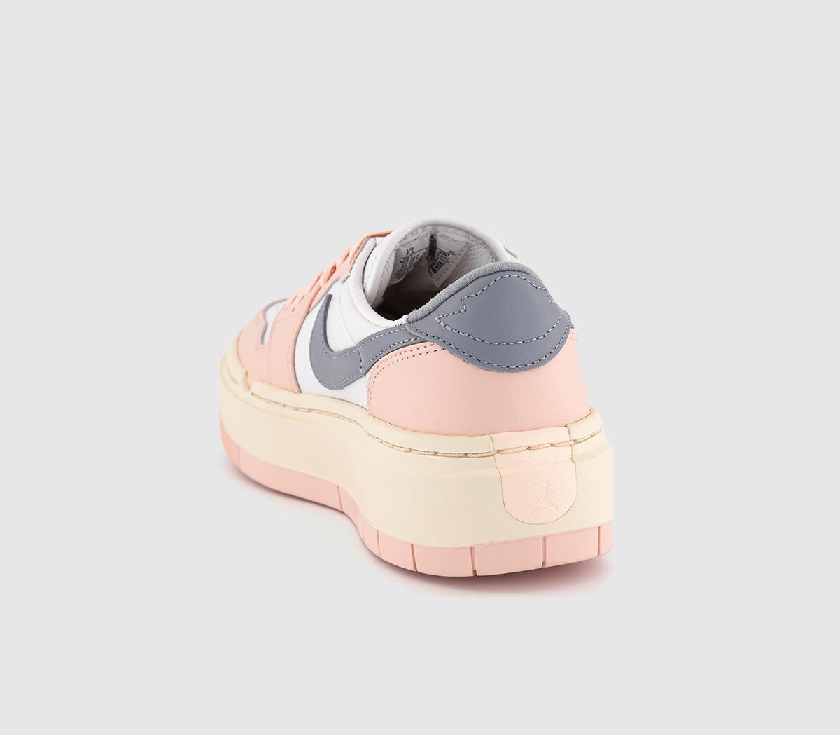 JordanAir Jordan 1 Elevate Low TrainersAtmosphere Lt Steel Grey White Guava Ice