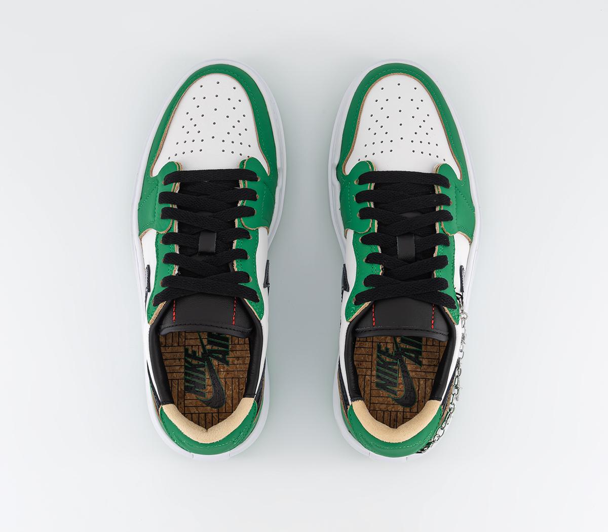 Jordan Air Jordan 1 Elevate Low Trainers Lucky Green Black White White ...