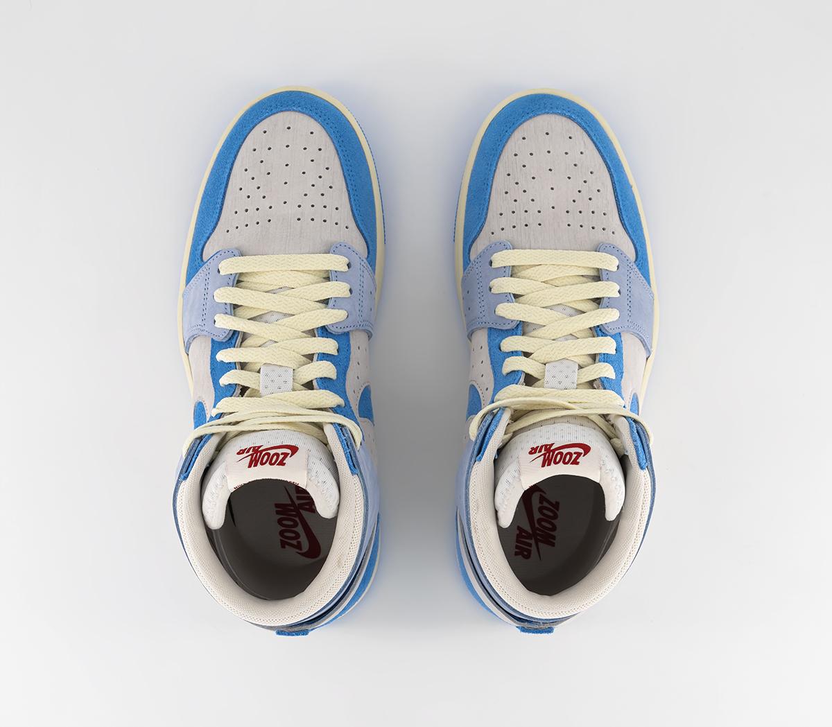 JordanAir Jordan 1 Zoom Comfort TrainersPhantom University Blue Ice Blue Gym Red Muslin Co