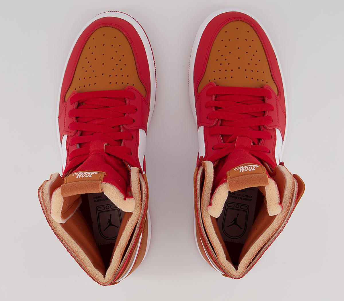 Jordan Air Jordan 1 Zoom Comfort Trainers Jordan Air Jordan 1 Zoom Comfort Trainers Fire Red Fire Red Hot Curry