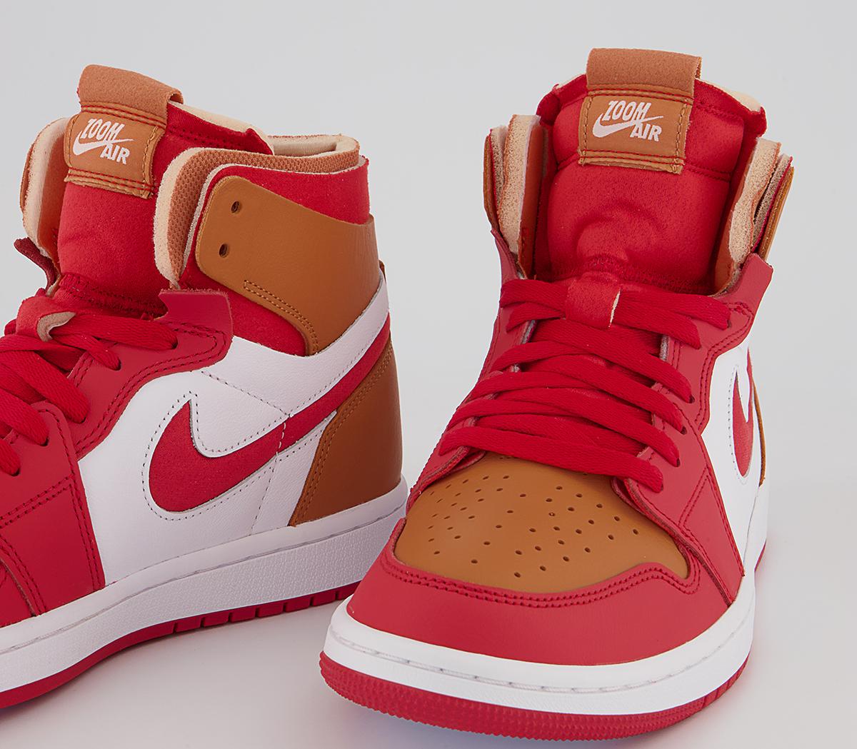 Jordan Air Jordan 1 Zoom Comfort Trainers Jordan Air Jordan 1 Zoom Comfort Trainers Fire Red Fire Red Hot Curry