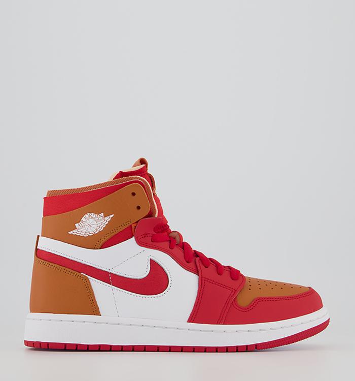 Jordan Air Jordan 1 Zoom Comfort Trainers Fire Red Fire Red Hot Curry