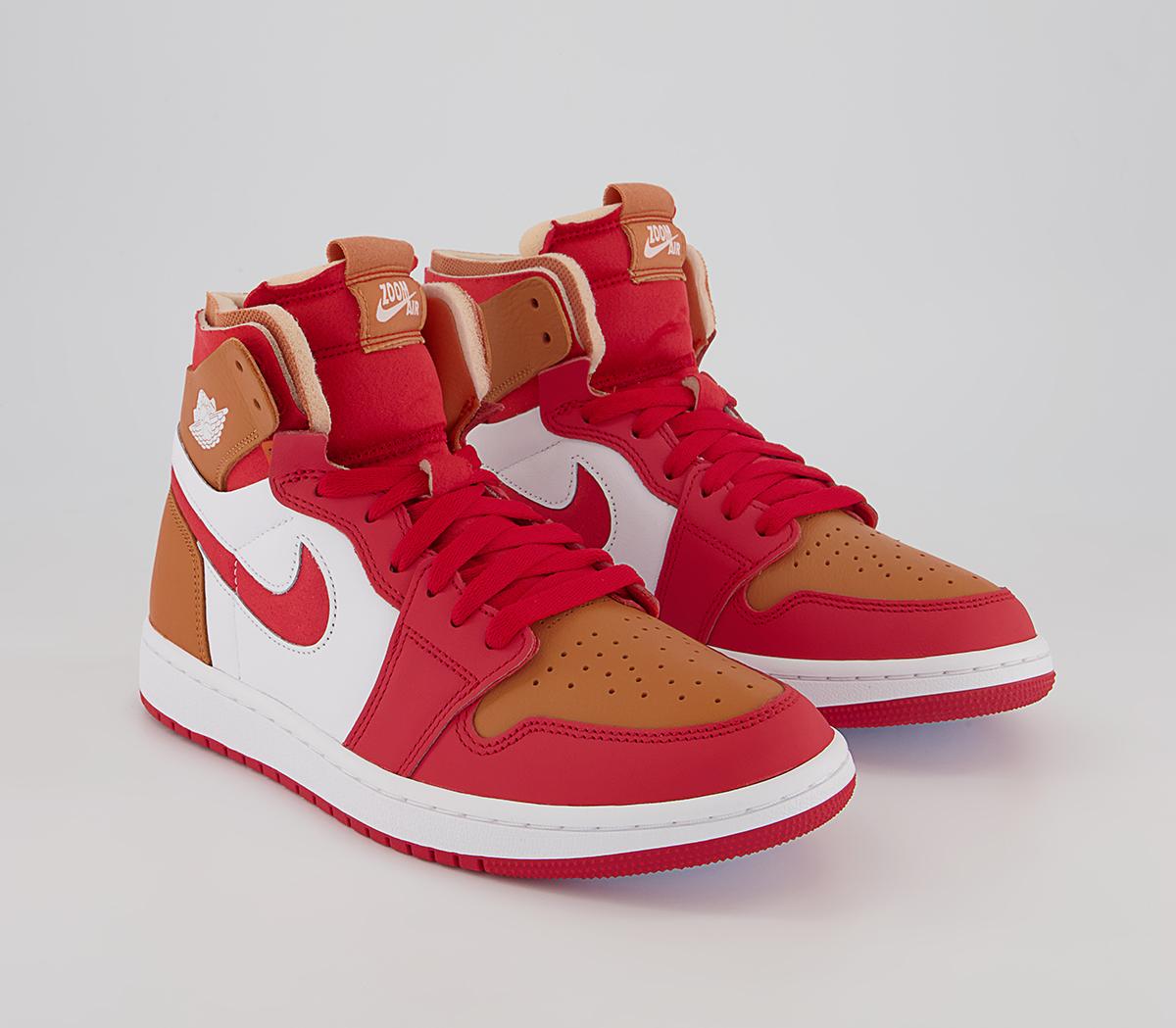 Jordan Air Jordan 1 Zoom Comfort Trainers Jordan Air Jordan 1 Zoom Comfort Trainers Fire Red Fire Red Hot Curry